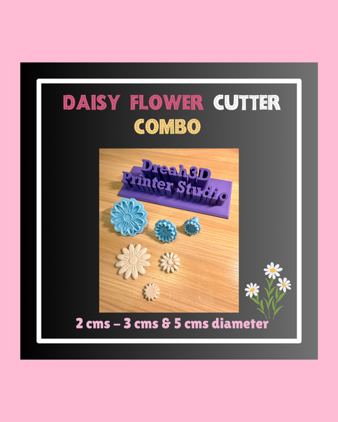 Daisy Bloom Cutter - 3 Sizes Combo - CUTIE CUTTERS COLLECTION