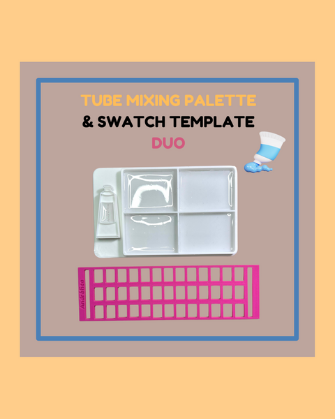 Tube Mixing Palette & Swatch Template Duo - ANDRÉFICA COLLECTION