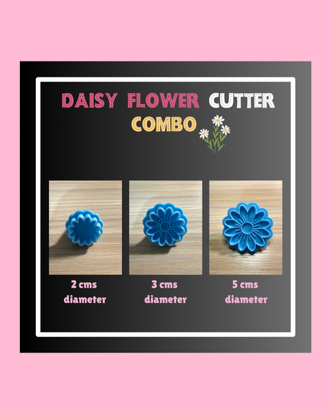 Daisy Bloom Cutter - 3 Sizes Combo - CUTIE CUTTERS COLLECTION