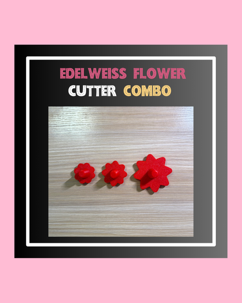 Edelweiss Bloom Cutters – 3 Sizes Combo -CUTIE CUTTERS COLLECTION