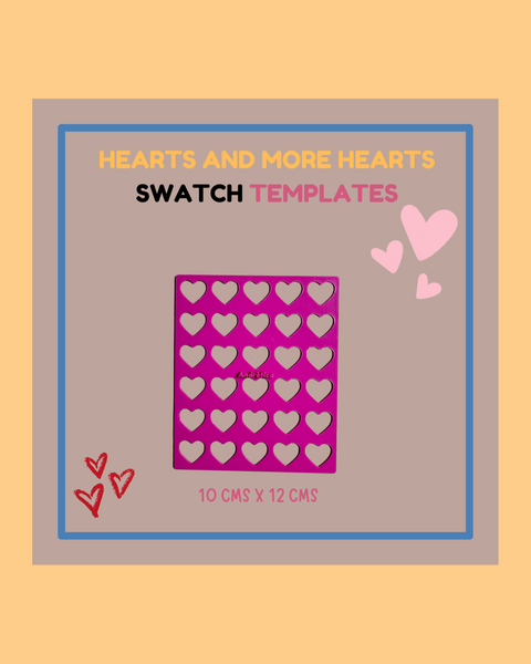 Hearts & More Hearts Swatch Templates - ANDREFICA COLLECTION