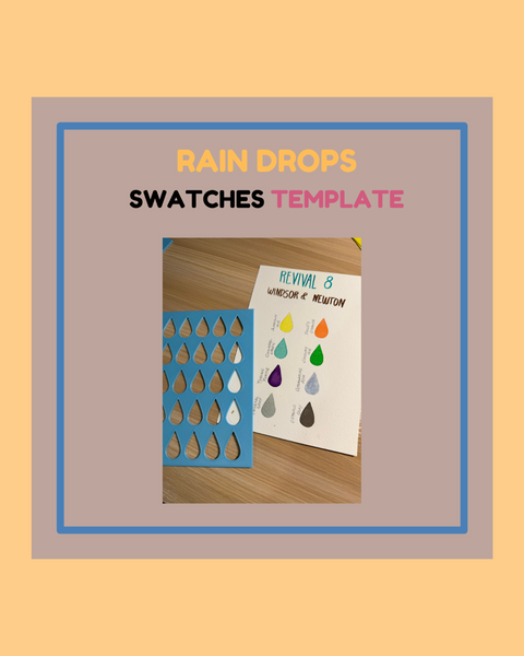 Rain Drops Swatches Template - ANDREFICA COLLECTION