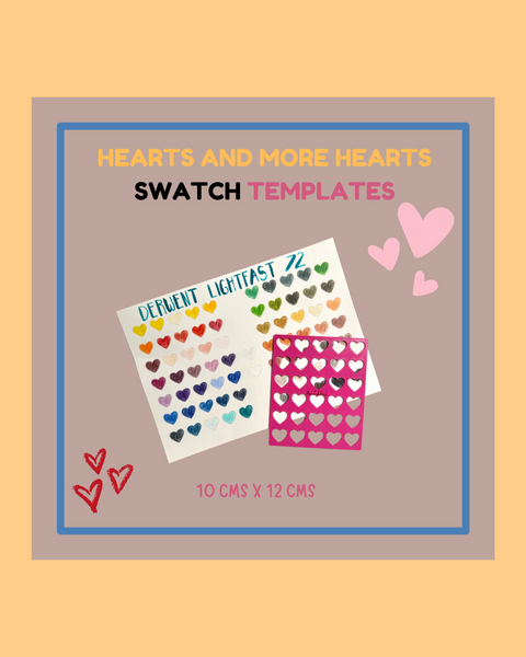 Hearts & More Hearts Swatch Templates - ANDREFICA COLLECTION