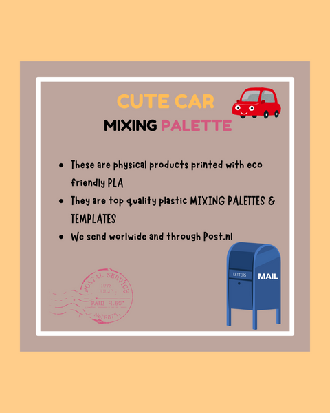 Cute Car Mixing Palette - ANDREFICA COLLECTION