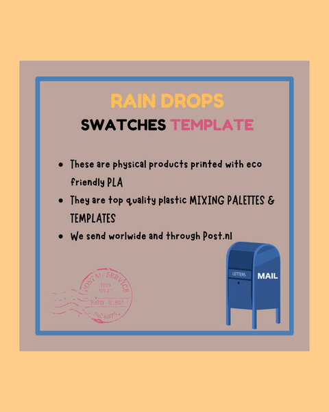 Rain Drops Swatches Template - ANDREFICA COLLECTION