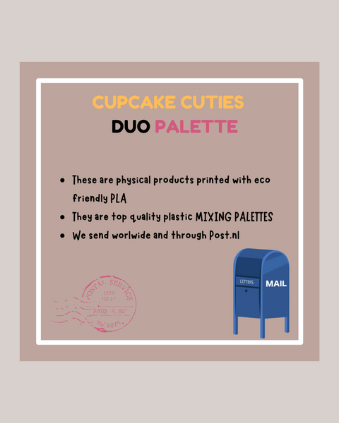 Cupcake Cuties Mixing Duo Palette - ANDRÉFICA COLLECTION