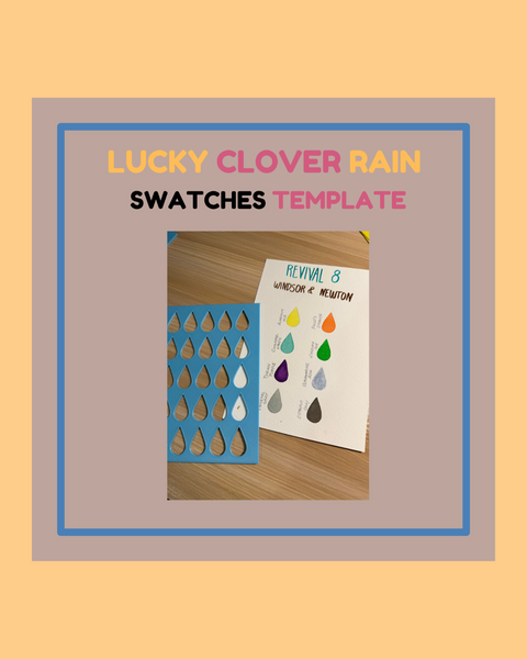 Lucky Clover + Raindrops Swatch Templates - ANDREFICA COLLECTION