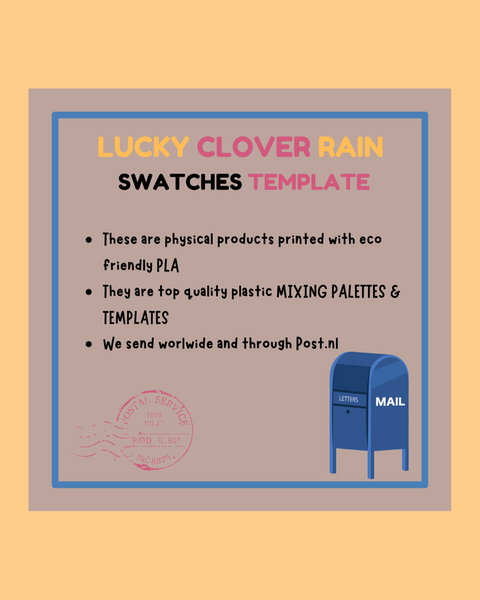 Lucky Clover + Raindrops Swatch Templates - ANDREFICA COLLECTION