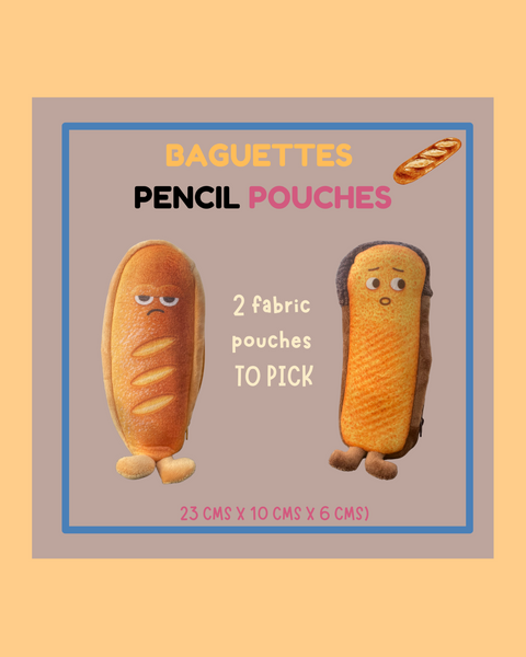 Baguette Pencil Pouches - ANDREFICA COLLECTION