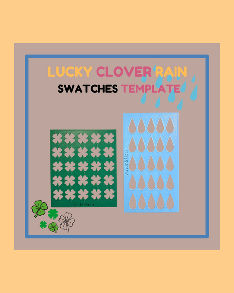 Lucky Clover + Raindrops Swatch Templates - ANDREFICA COLLECTION