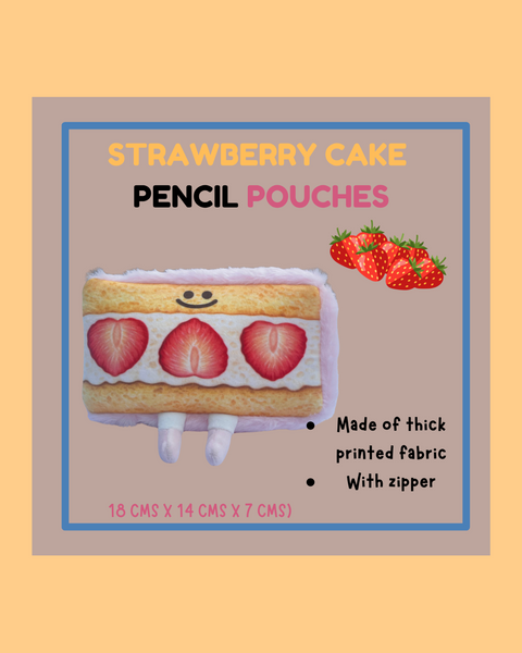 Strawberry Cake Pencil Pouch - ANDREFICA COLLECTION