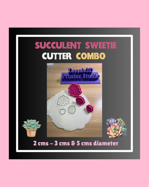 Succulent Sweetie - 3 Sizes Combo - CUTIE CUTTERS COLLECTION