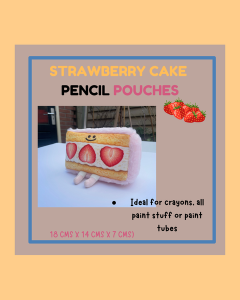 Strawberry Cake Pencil Pouch - ANDREFICA COLLECTION