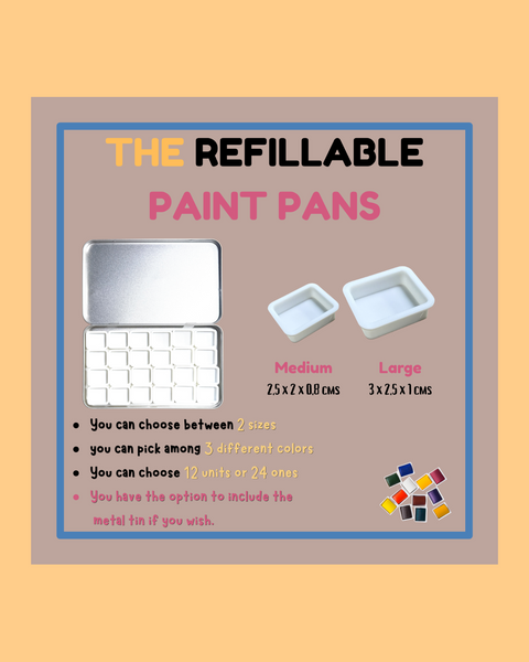 Refillable Pans 2 Sizes - ANDREFICA COLLECTION