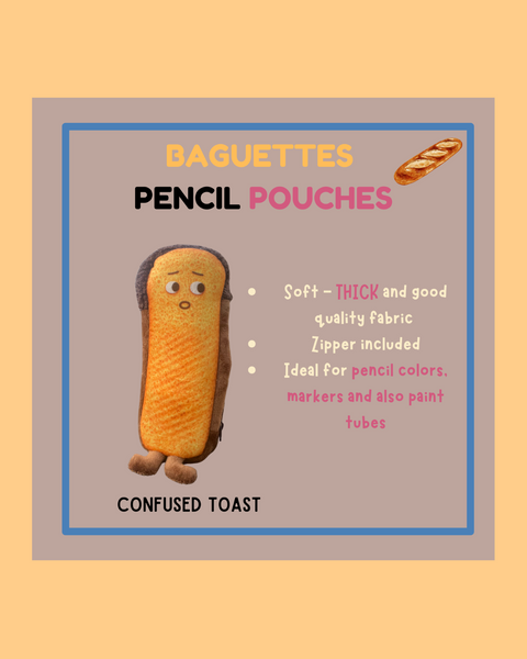 Baguette Pencil Pouches - ANDREFICA COLLECTION