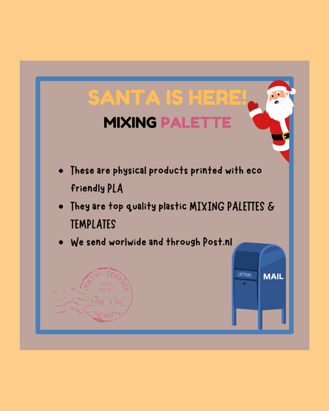 "Santa is here!" Mixing Palette - ANDREFICA COLLECTION
