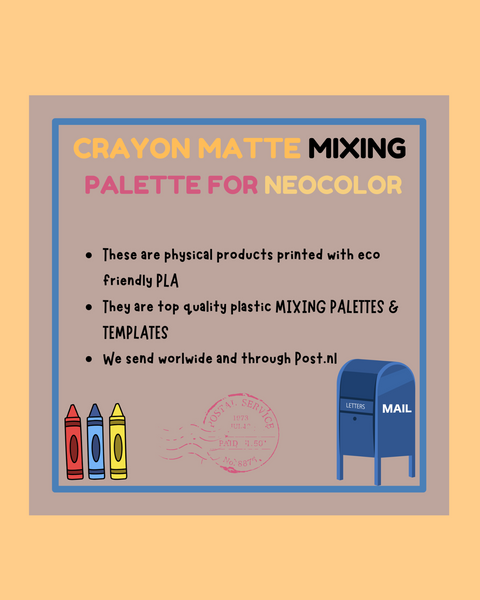 Crayon Mixing Palette for Neocolor II - ANDREFICA COLLECTION