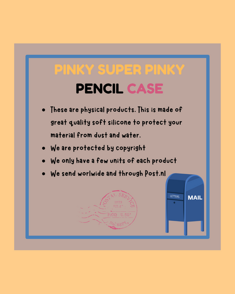 Super Pinky Pencil Case - ANDREFICA COLLECTION