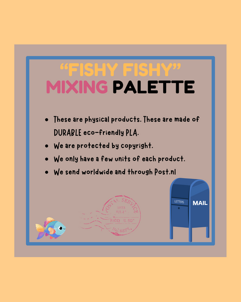 "Fishy Fishy" Mixing Palette - ANDREFICA COLLECTION
