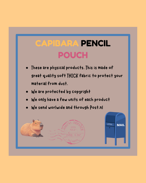 Capibara Pencil Pouch - ANDREFICA COLLECTION