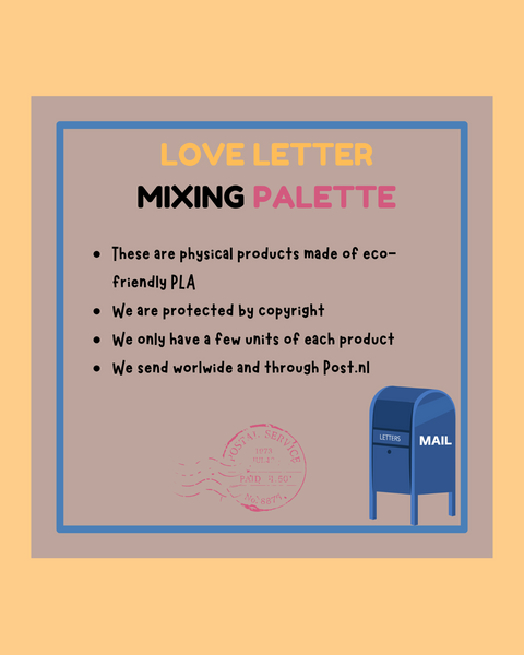 Love Letter Mixing Palette - ANDREFICA COLLECTION