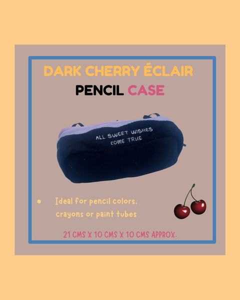 Dark Cherry Eclair Pencil Case - ANDREFICA COLLECTION