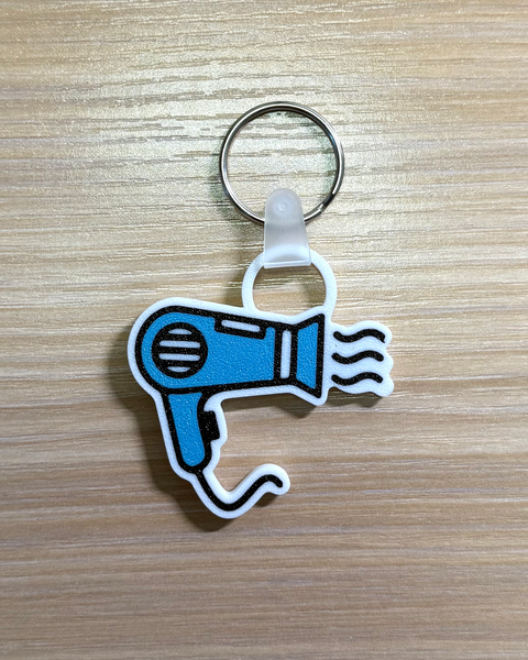 Whimsical Hairdryer NFC Keychain –STYLED BY A HAIRDRESSER