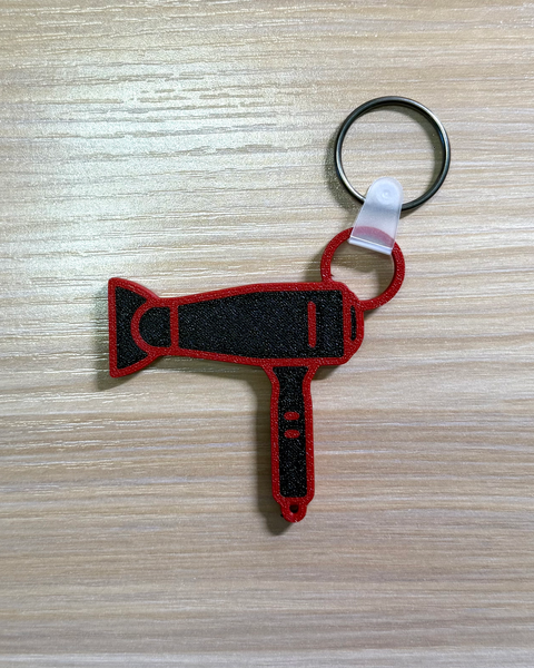 Posh Hairdryer NFC Keychain - STYLED BY A HAIRDRESSER