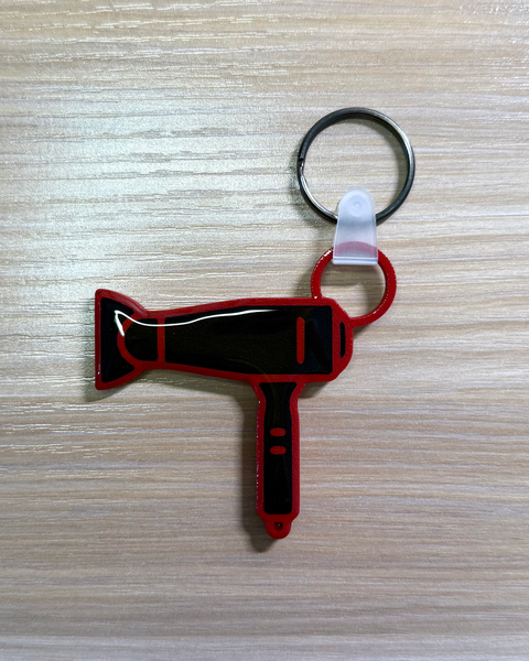 Posh Hairdryer NFC Keychain - STYLED BY A HAIRDRESSER