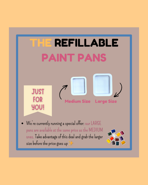 Refillable Pans 2 Sizes - ANDREFICA COLLECTION